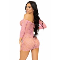 Leg Avenue - Mini Vestido Heart Net para Estilo Coqueto