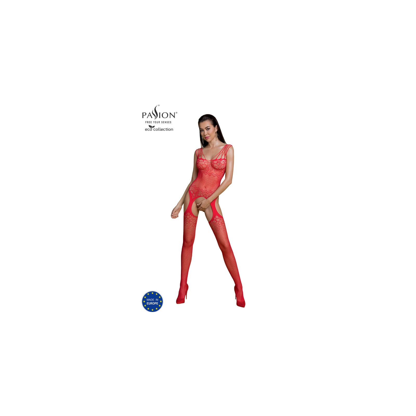 Passion Bodystocking Eco Rojo Bs004