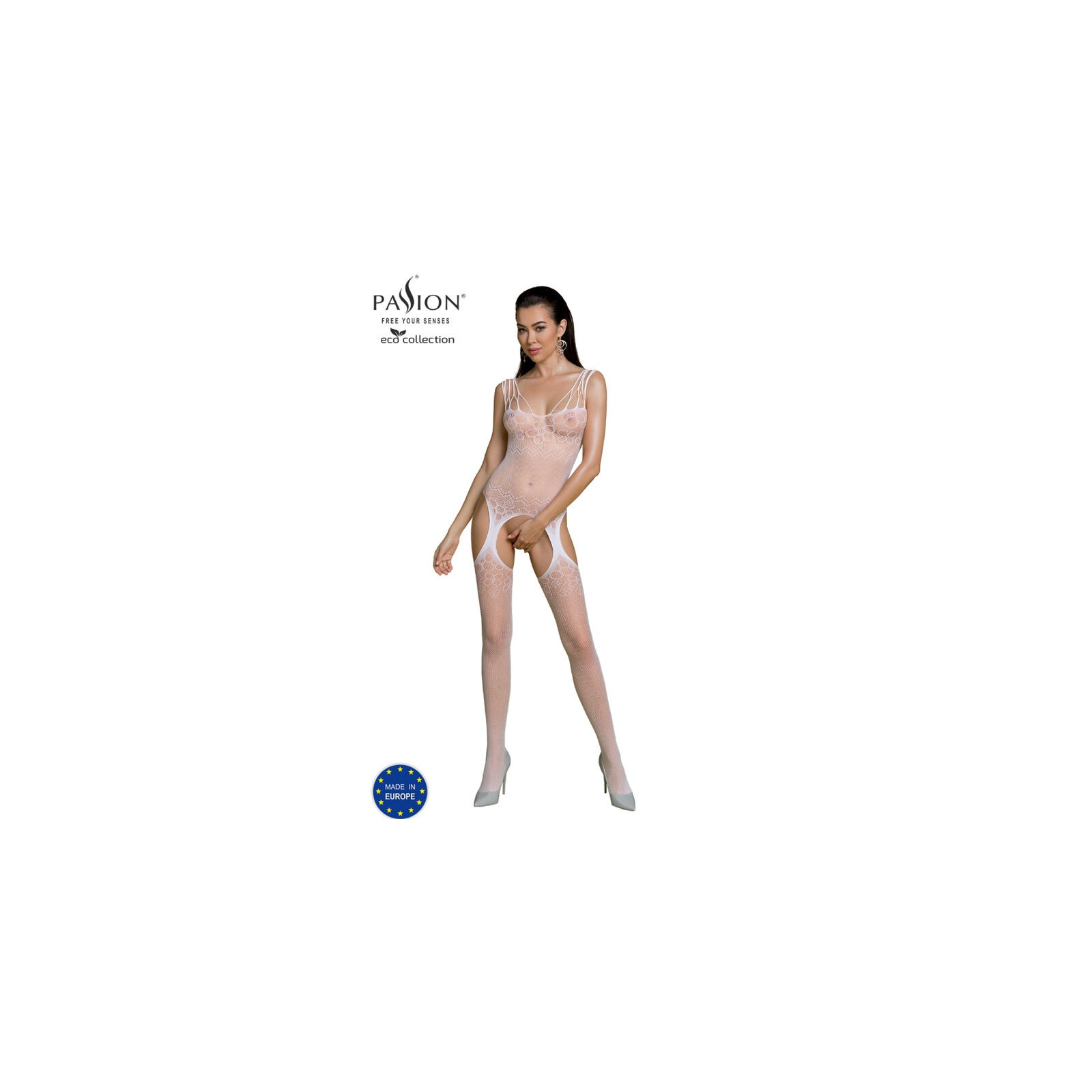 Compra Passion Eco Collection Bodystocking Eco BS004 Blanco Online