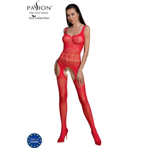 Passion Eco Collection Bodystocking Eco BS005 Red