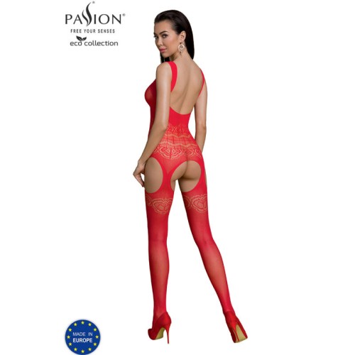 Passion Eco Collection Bodystocking Eco BS005 Red