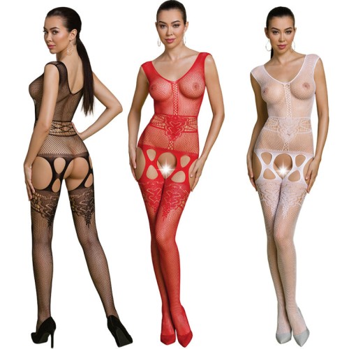 Passion - Bodystocking Eco BS014 Negro