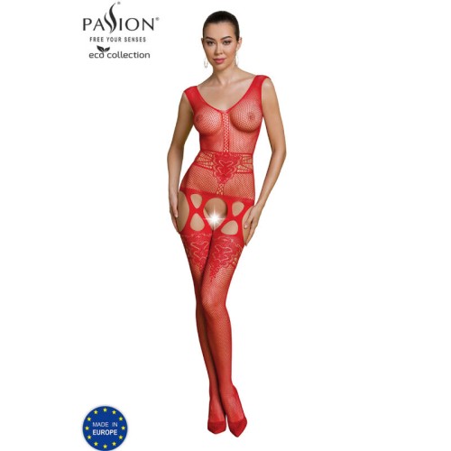 Passion Eco Collection Red Bodystocking