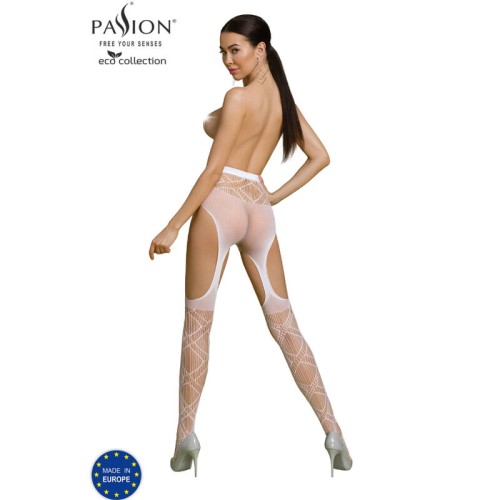 Passion - Eco Collection Bodystocking Eco S005 Blanco