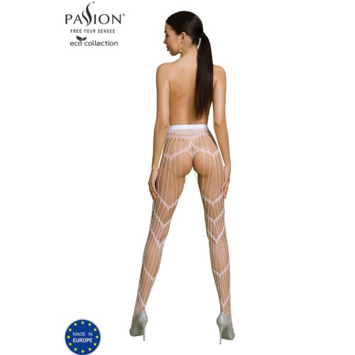 S006 White Eco Bodystocking - Passion Collection