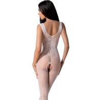 Passion Bs098 Bodystocking White - Seductive Lingerie Piece