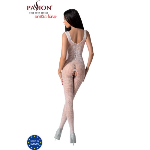 Passion Bs098 Bodystocking White - Seductive Lingerie Piece