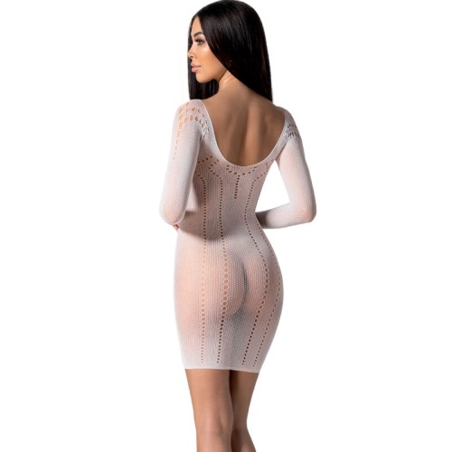 Passion - BS101 Bodystocking Blanco Talla Única - Elegancia Sensual