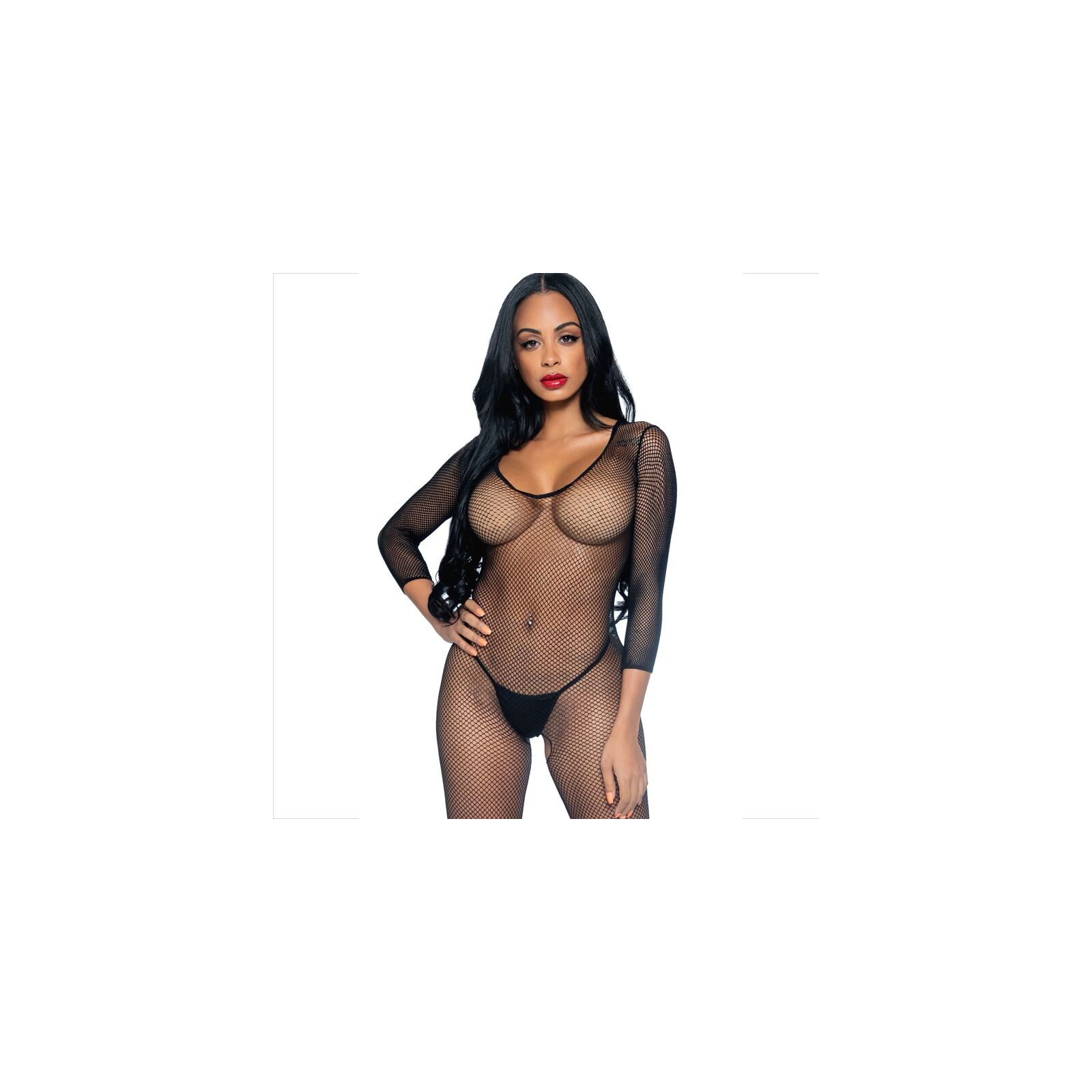 Leg Avenue - Bodystocking Cuello En V | Seducción Estilosa