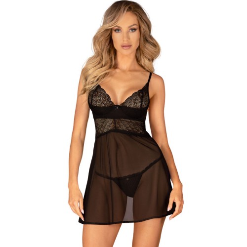 Obsessive Chemeris Babydoll Set - Seductive Lingerie