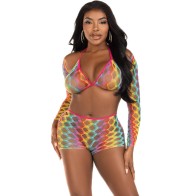 Leg Avenue Rainbow Three Piece Set for Vibrant Fashion