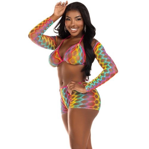 Leg Avenue Rainbow Three Piece Set for Vibrant Fashion