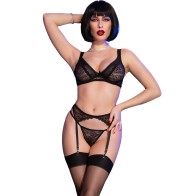 Chilirose CR 4692 Set Black - Sensual Lingerie