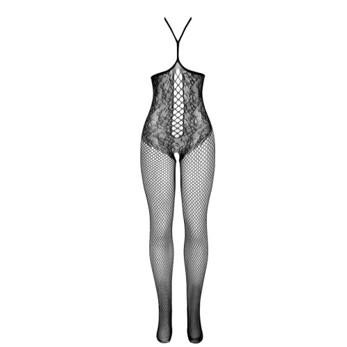 Sublime Fishnet Bodystocking Open Cup Black L/XL