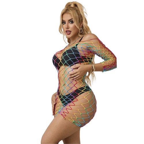 Sublime Rainbow Long Sleeve Dress for Irresistible Style