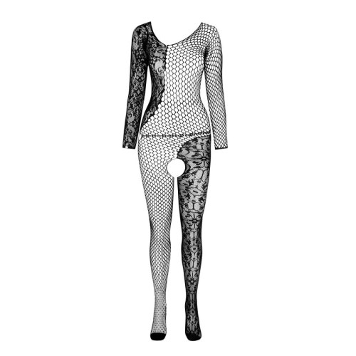 Passion BS 107 Bodystocking Blanco Talla Única