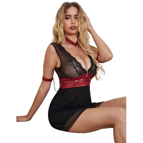 Sublime Lace Bondage Dress - Elevate Your Sensuality