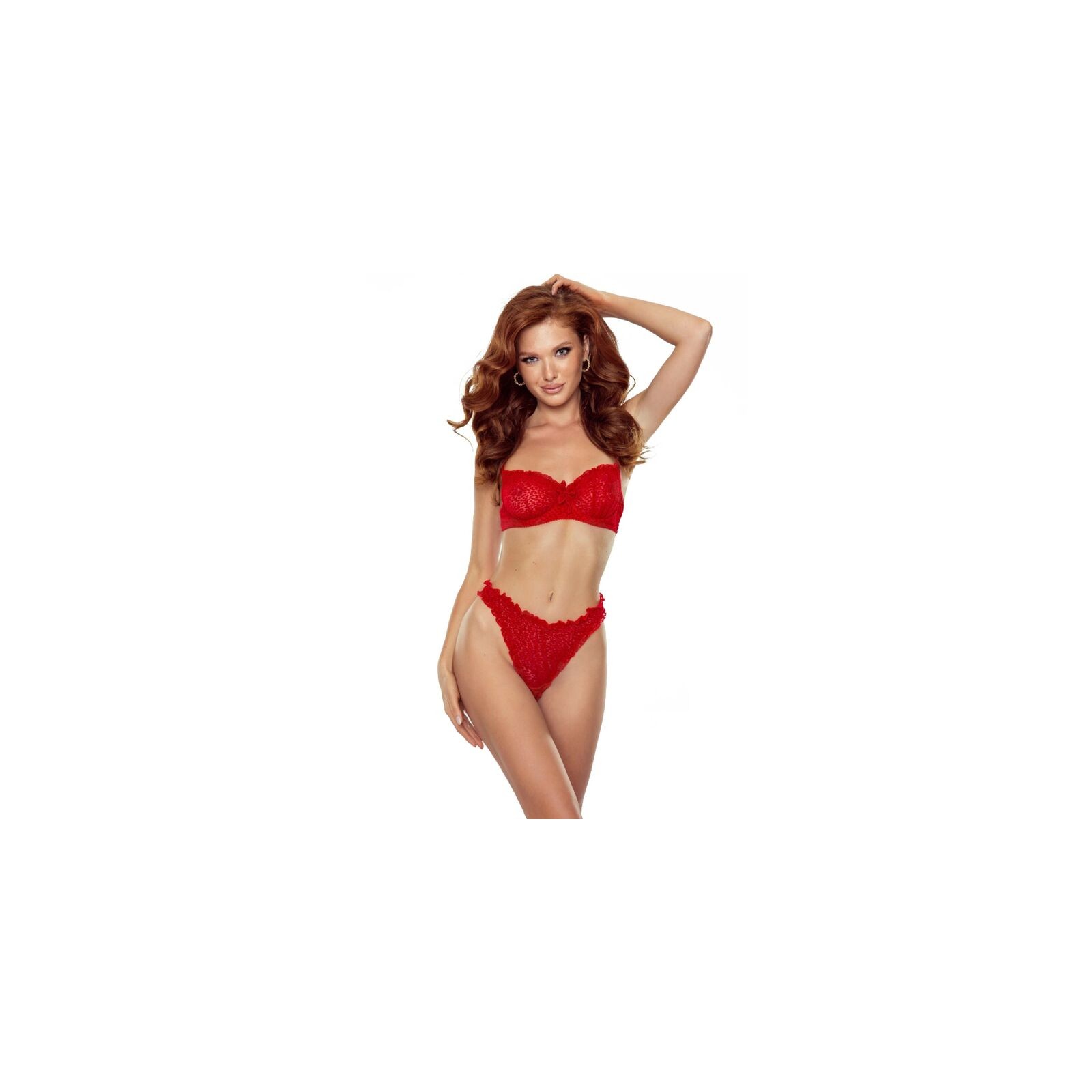 Passion Catilla Set Tanga + Top Rojo S/M