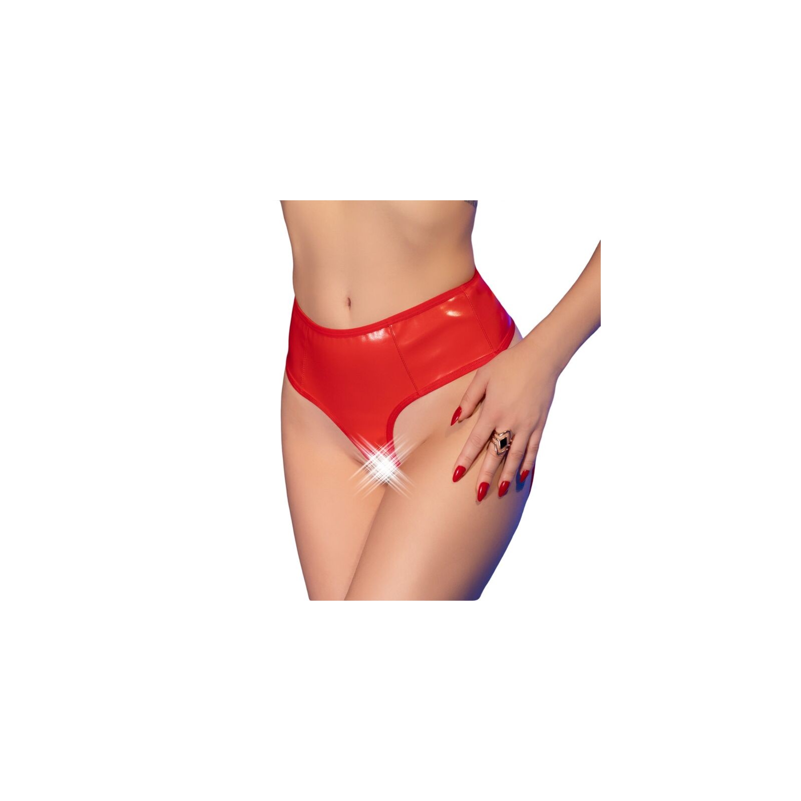 Chilirose Braguitas Crotchless Rojo S/M