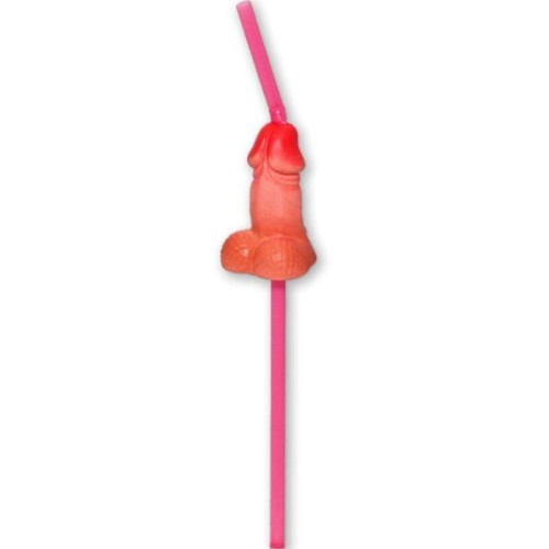 Bag of 5 Penis Shaped Party Straws