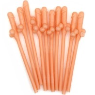 10 Penis Shaped Straws - Fun Party Accessory