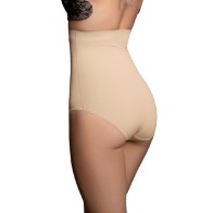 Bye-bra - Faja Sin Costuras Estilo Panties Beige Talla S - Comodidad Definitiva