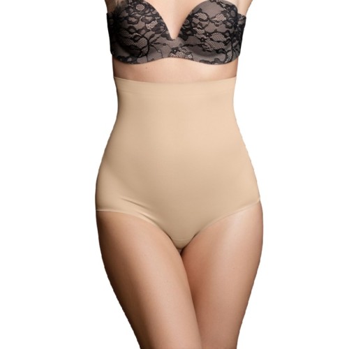 Faja Sin Costuras Alta Beige para Mujeres Talla XL Bye-bra