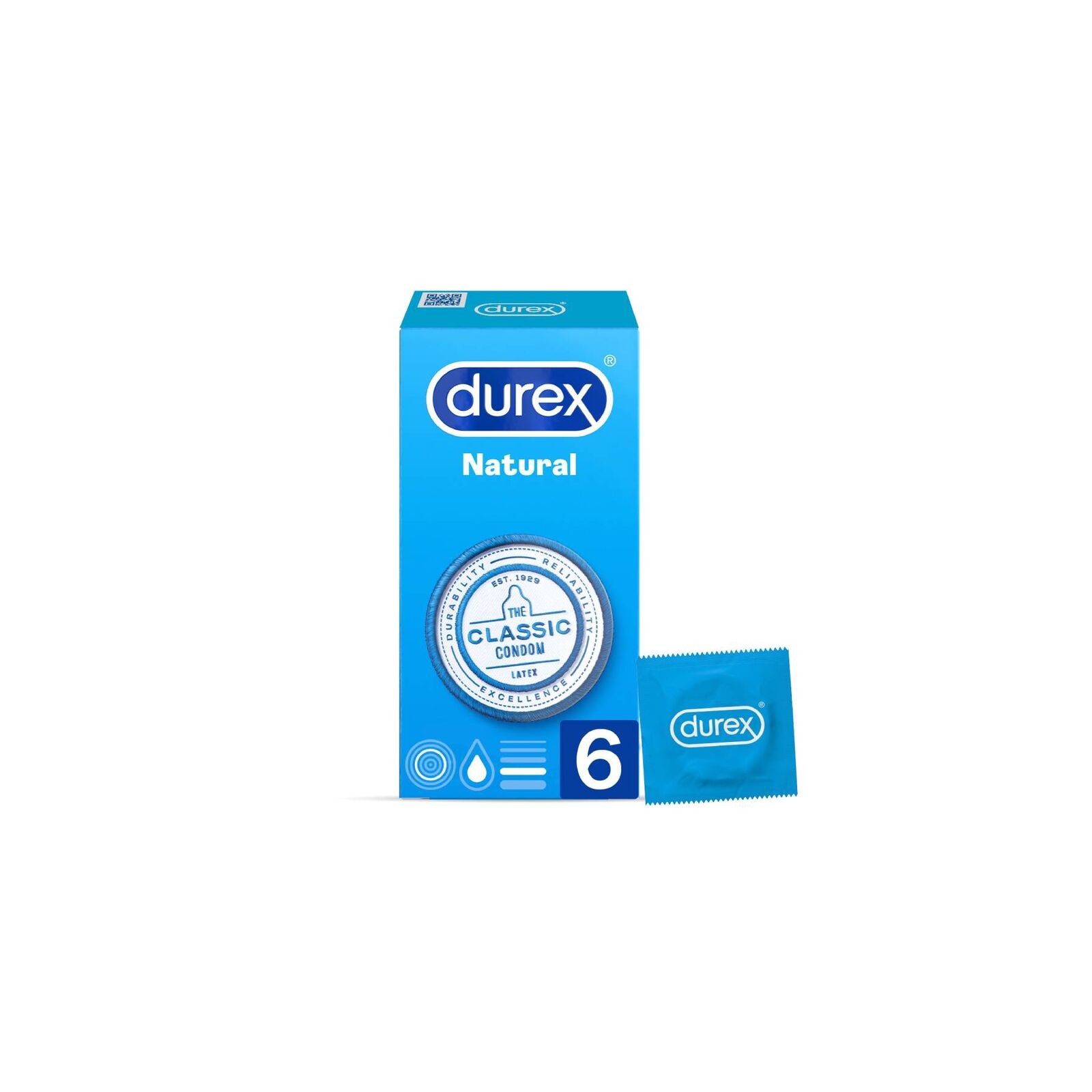 Durex - Natural Classic 6 Unidades