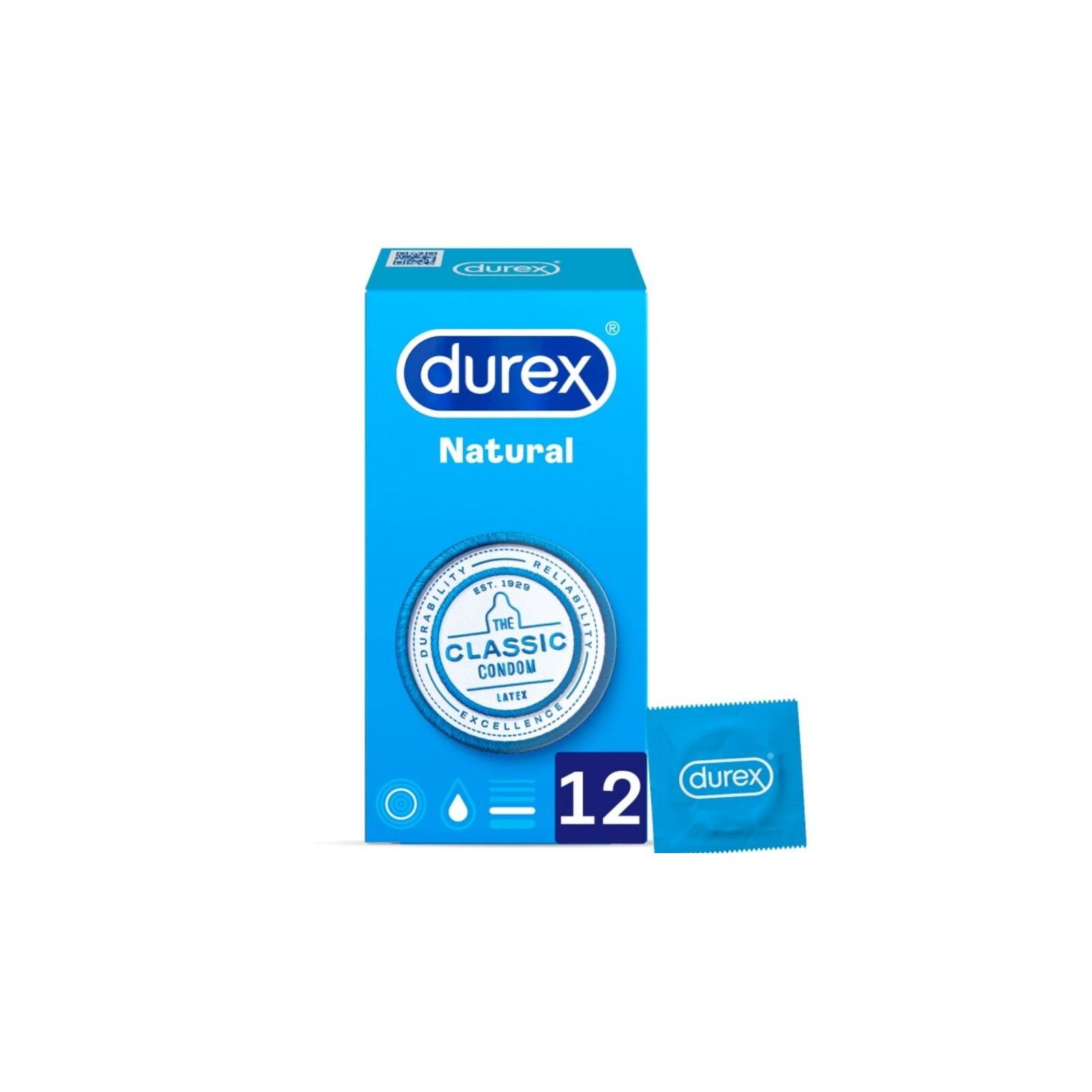 Durex Natural Plus 12 Pack for Safe Pleasure