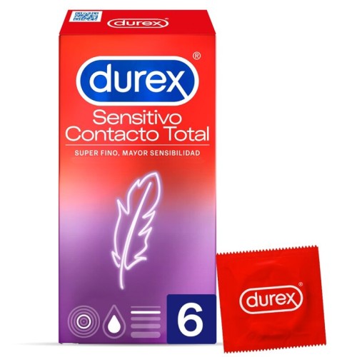 Preservativos Durex Sensitivo Contacto Total para Intimidad