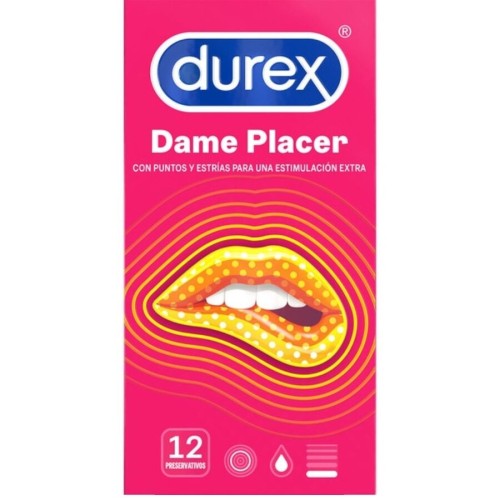 Durex Dame Placer 12 Unidades para Intimidad Mejorada