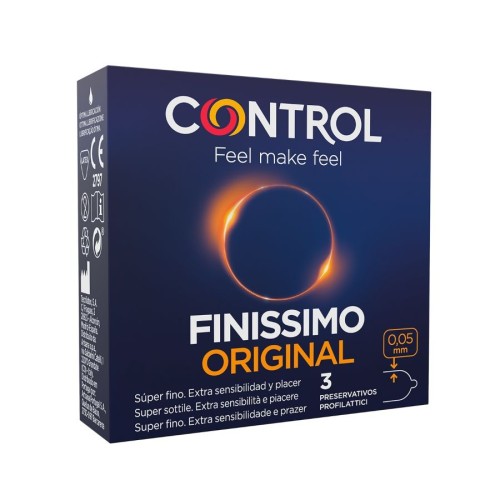 Control Preservativos Finissimo 3 Unidades - Sensibilidad Extrema