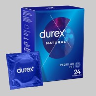 Condones Durex Natural Plus 24 Unidades para Placer Seguro