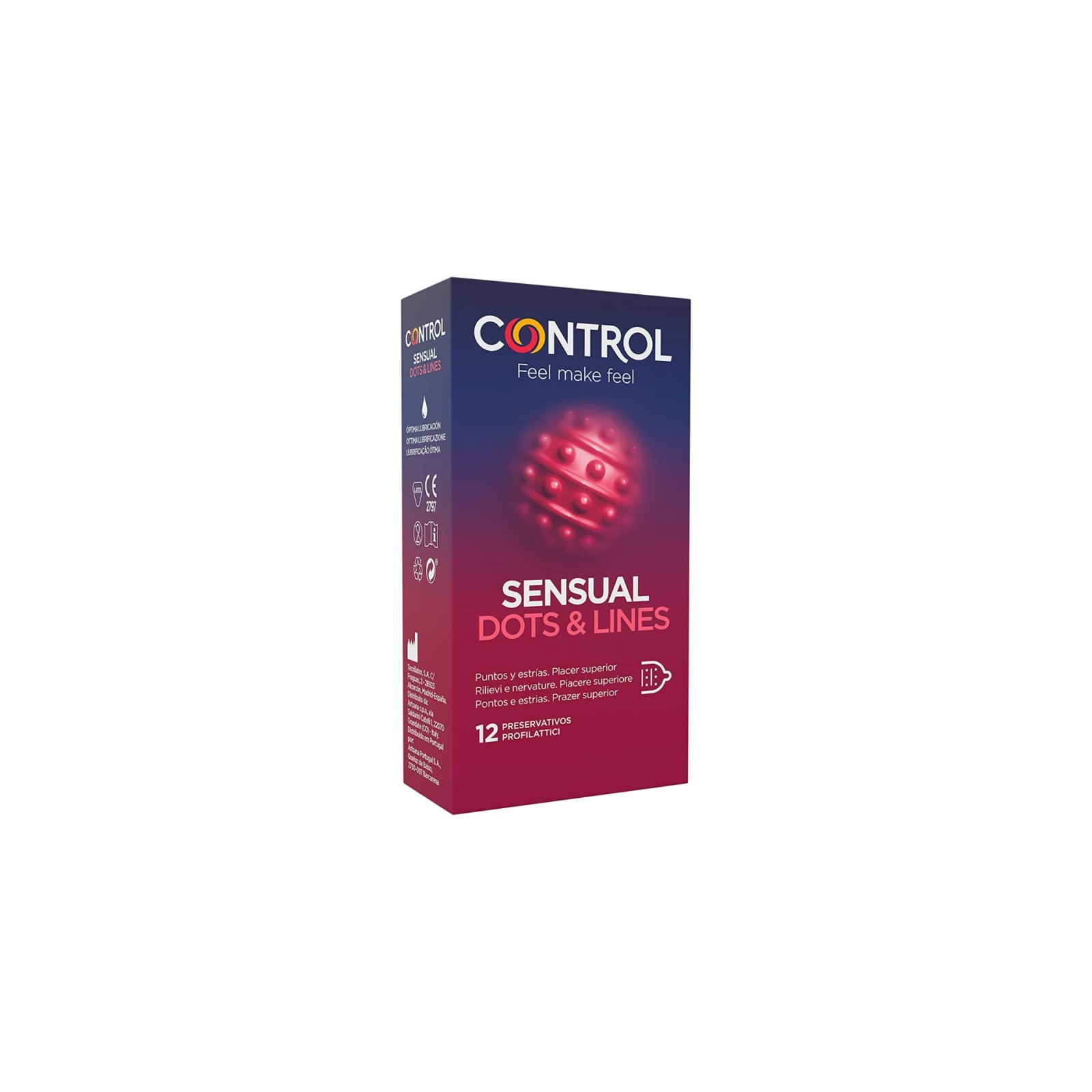 Control Sensual Dots & Lines - 12 Premium Condoms