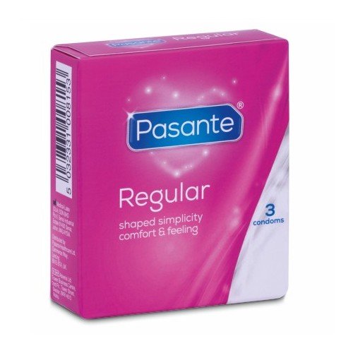 Condones Pasante Regular 3 Unidades - Sensación Natural