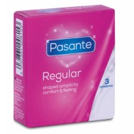 Condones Pasante Regular 3 Unidades - Sensación Natural