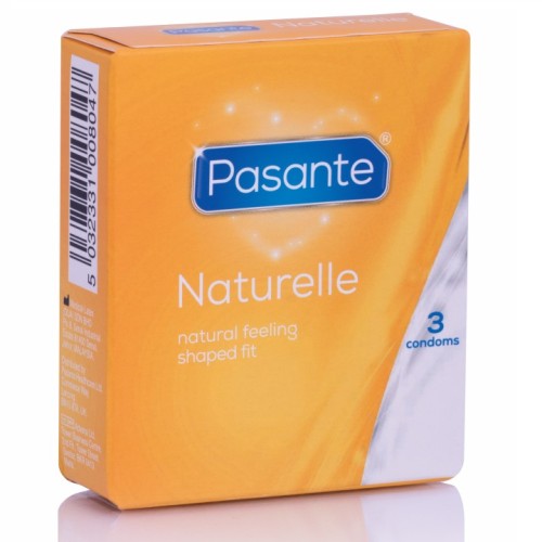 Pasante Naturelle Condoms 3 Pack - Natural Sensation