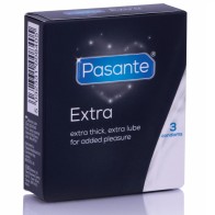 Pasante Extra Thick Condoms 3 Pack