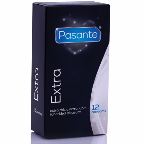 Pasante Extra Thick Condoms 12 Pack