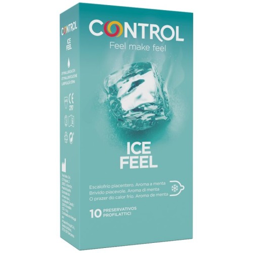 Control Ice Feel Preservativos Efecto Frío 10 Unidades