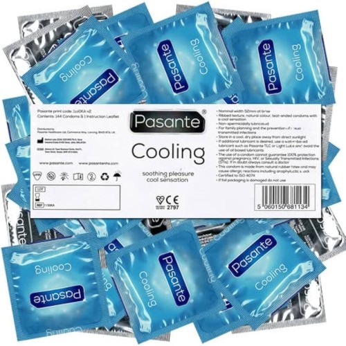 Pasante Cooling Sensation Condoms 144 Pack - Refreshing Pleasure