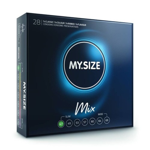 My Size Mix Condoms 47mm 28 Units - Explore Sensations