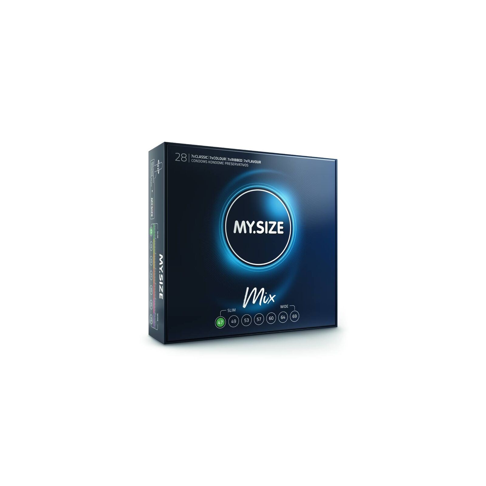 My Size Mix Condoms 47mm 28 Units - Explore Sensations