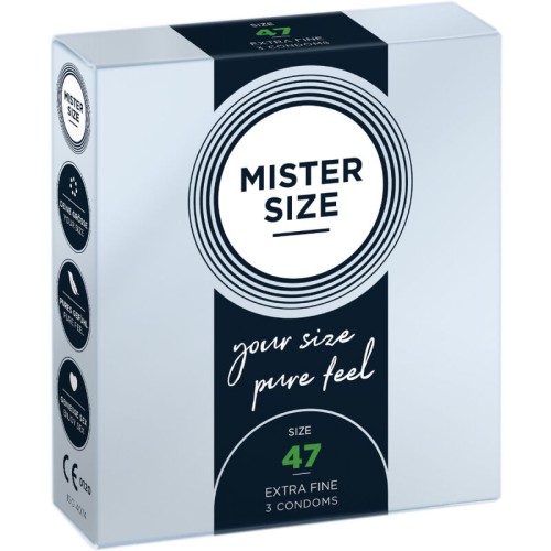 Preservativos Mister Size Talla XS 47 mm Pack de 3