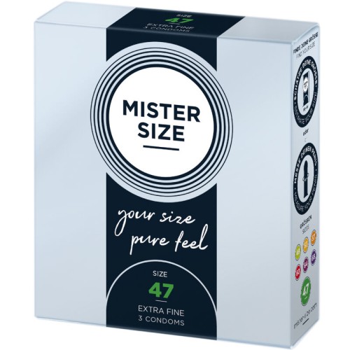 Preservativos Mister Size Talla XS 47 mm Pack de 3