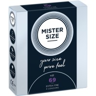 Preservativos Mister Size Talla XXXL 69 mm (3 Unidades)