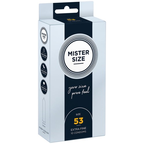 Mister Size M 53mm Condoms - 10 pcs