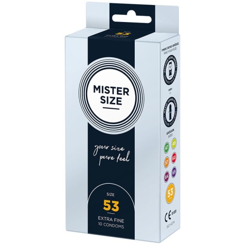 Mister Size M 53mm Condoms - 10 pcs