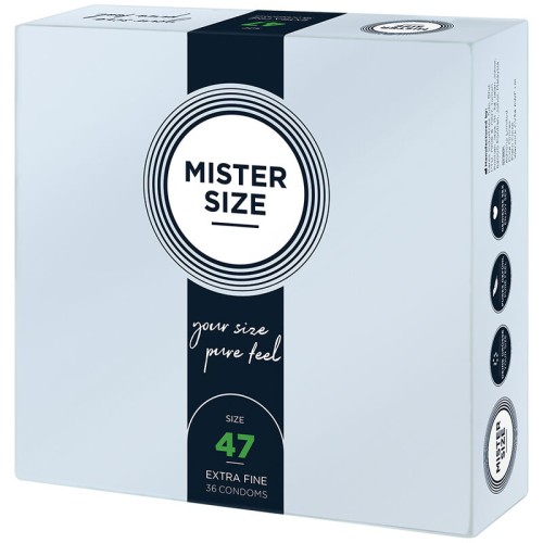 Mister Size XS 47mm Condoms for Ultimate Sensation