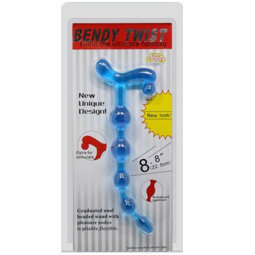 Baile Bendy Twist Anal Balls Blue